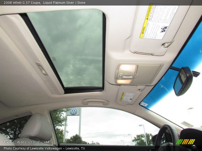 Liquid Platinum Silver / Stone 2008 Infiniti G 37 Coupe
