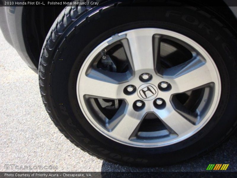 Polished Metal Metallic / Gray 2010 Honda Pilot EX-L