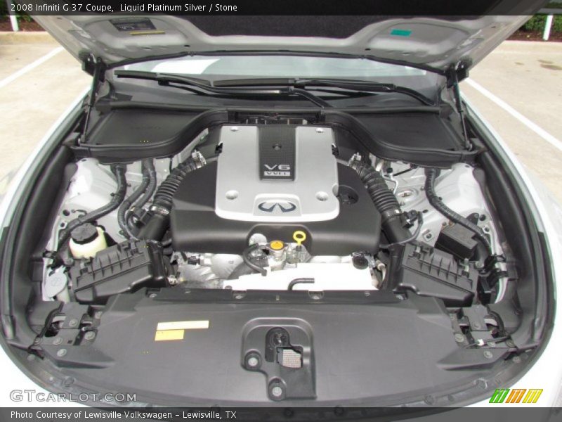 Liquid Platinum Silver / Stone 2008 Infiniti G 37 Coupe