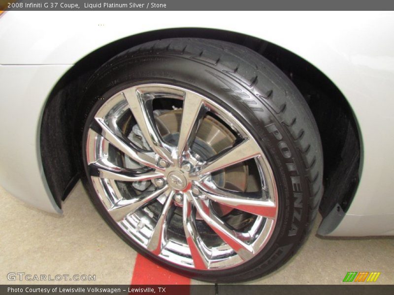 Liquid Platinum Silver / Stone 2008 Infiniti G 37 Coupe
