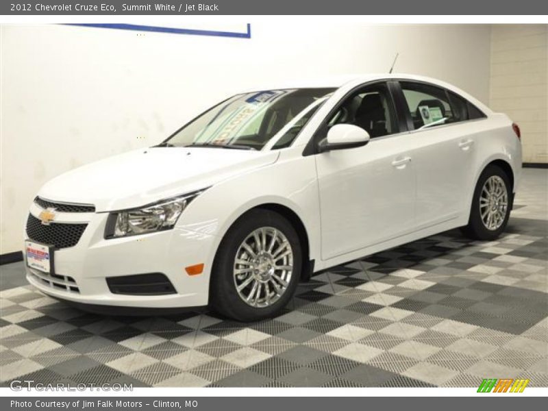 Summit White / Jet Black 2012 Chevrolet Cruze Eco