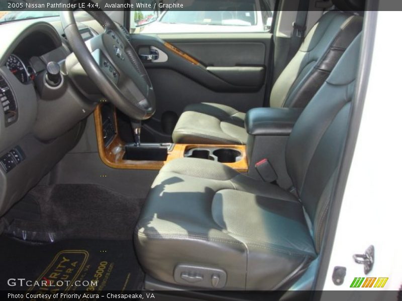 Avalanche White / Graphite 2005 Nissan Pathfinder LE 4x4
