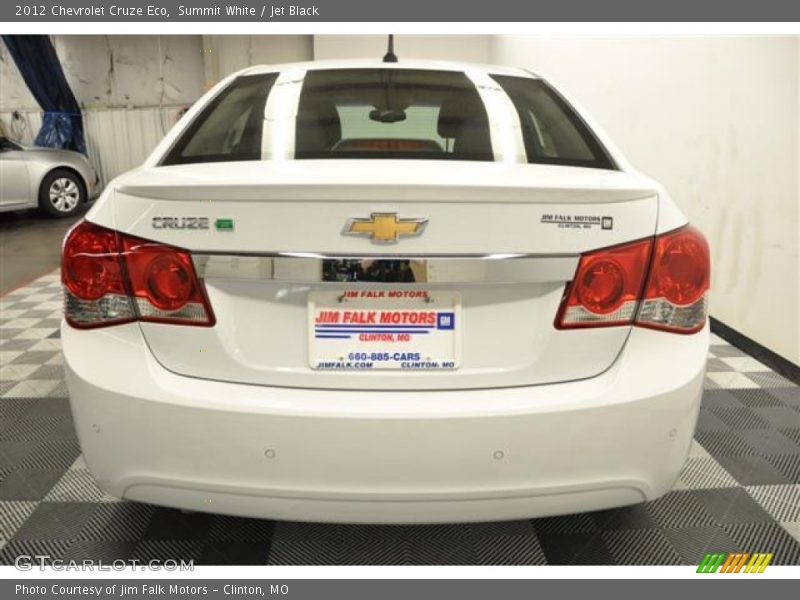 Summit White / Jet Black 2012 Chevrolet Cruze Eco