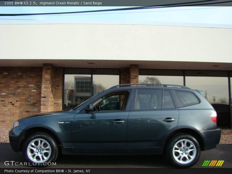 Highland Green Metallic / Sand Beige 2005 BMW X3 2.5i