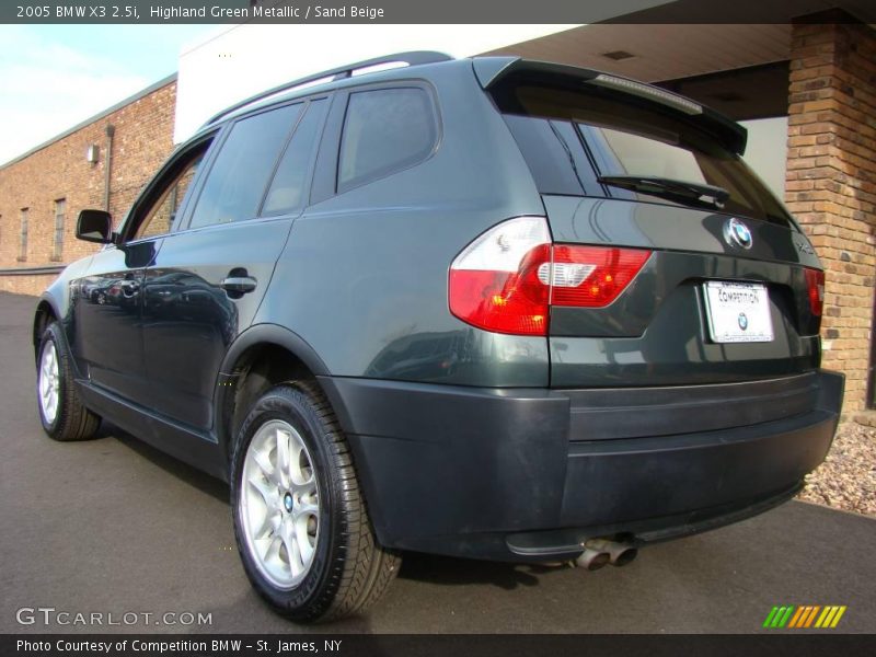 Highland Green Metallic / Sand Beige 2005 BMW X3 2.5i