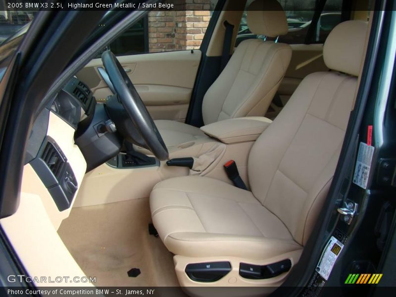 Highland Green Metallic / Sand Beige 2005 BMW X3 2.5i