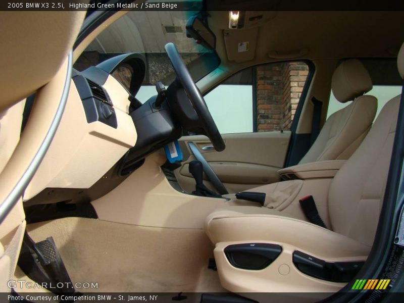 Highland Green Metallic / Sand Beige 2005 BMW X3 2.5i
