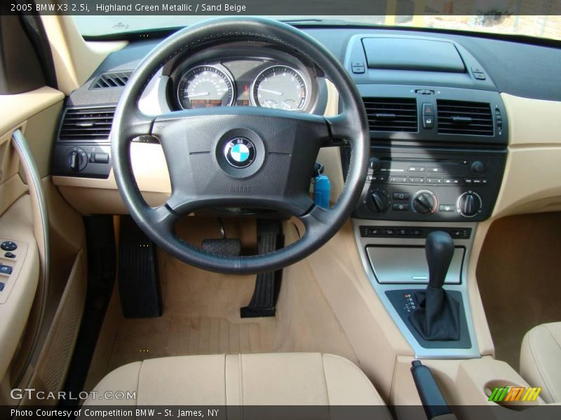 Highland Green Metallic / Sand Beige 2005 BMW X3 2.5i