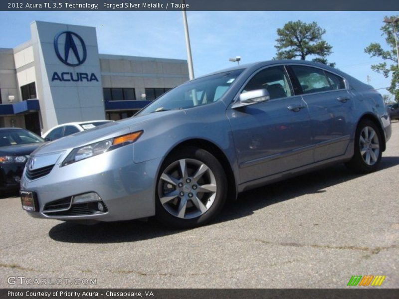 Forged Silver Metallic / Taupe 2012 Acura TL 3.5 Technology