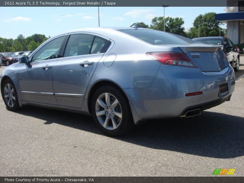 Forged Silver Metallic / Taupe 2012 Acura TL 3.5 Technology