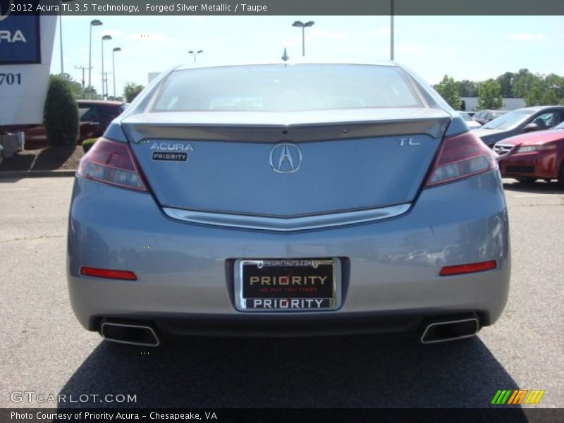 Forged Silver Metallic / Taupe 2012 Acura TL 3.5 Technology
