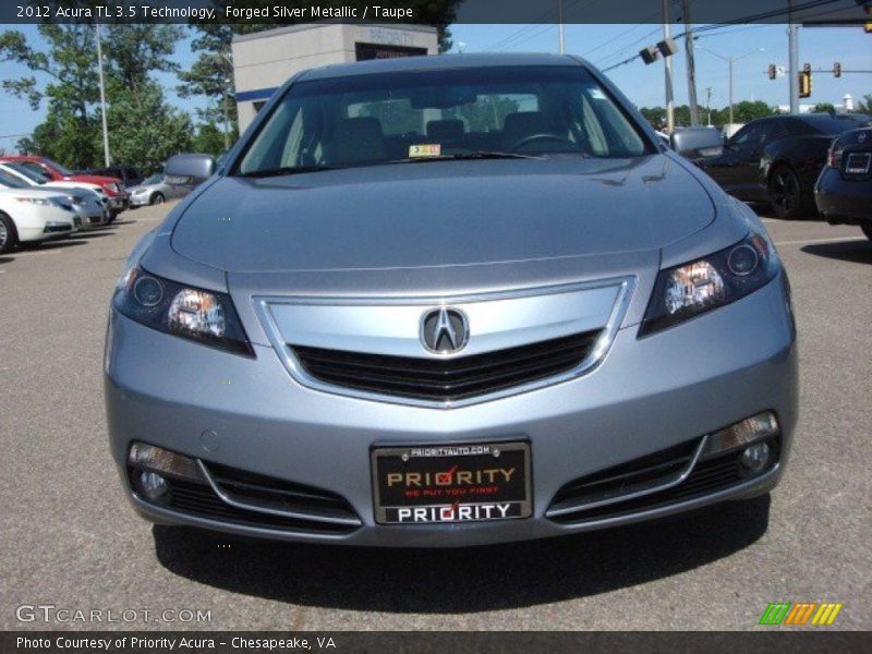Forged Silver Metallic / Taupe 2012 Acura TL 3.5 Technology