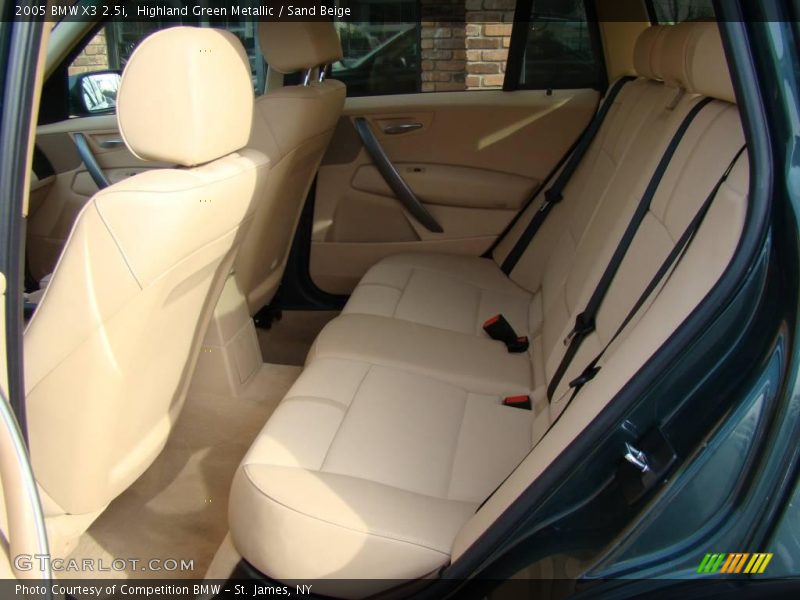 Highland Green Metallic / Sand Beige 2005 BMW X3 2.5i
