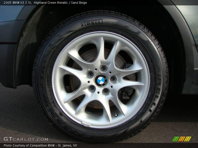 Highland Green Metallic / Sand Beige 2005 BMW X3 2.5i