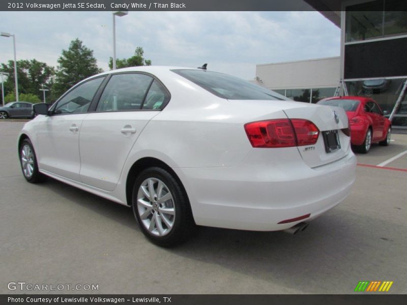 Candy White / Titan Black 2012 Volkswagen Jetta SE Sedan