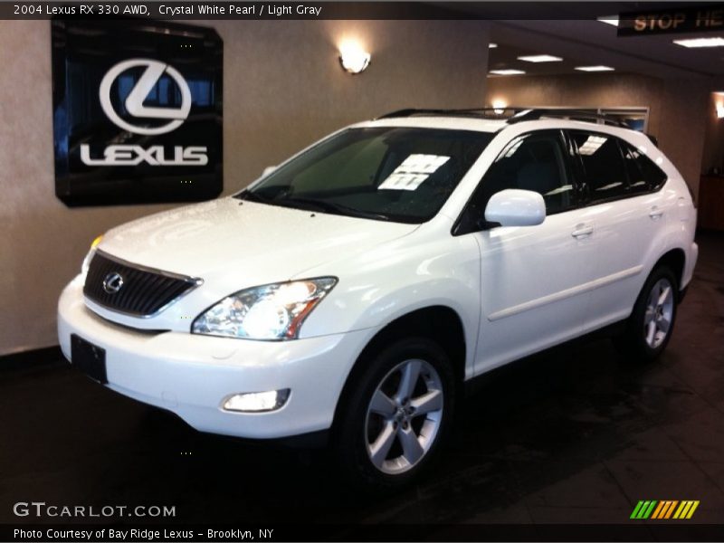 Crystal White Pearl / Light Gray 2004 Lexus RX 330 AWD