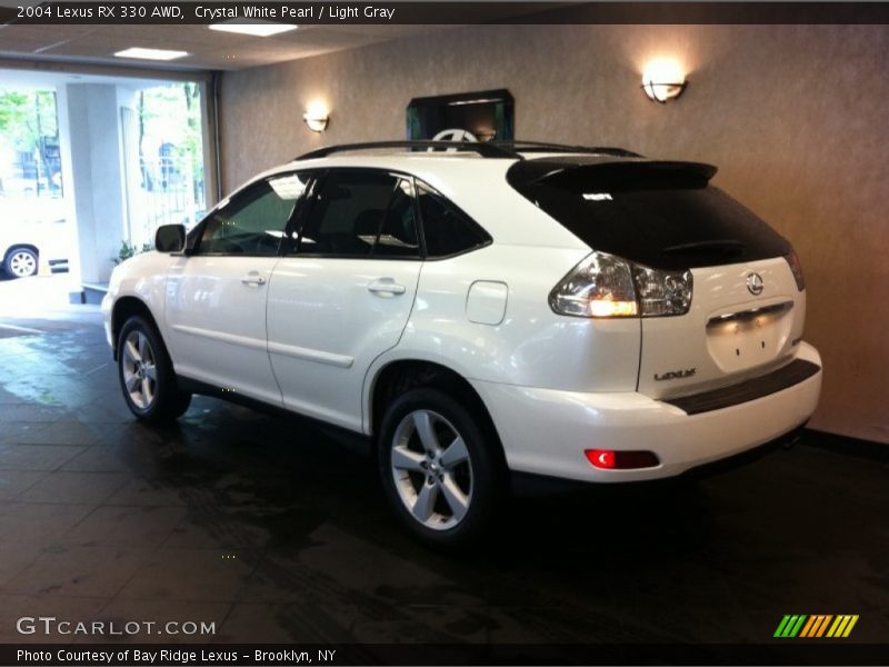 Crystal White Pearl / Light Gray 2004 Lexus RX 330 AWD