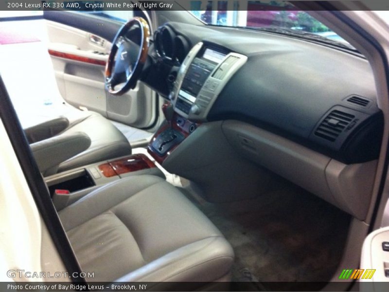 Crystal White Pearl / Light Gray 2004 Lexus RX 330 AWD