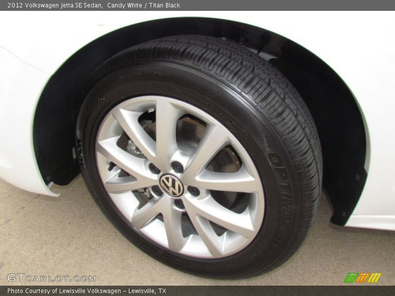 Candy White / Titan Black 2012 Volkswagen Jetta SE Sedan