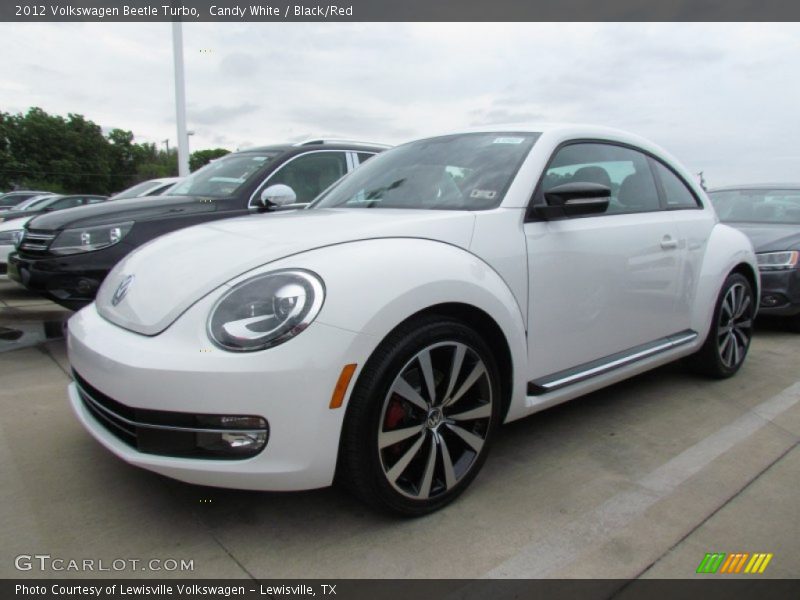 Candy White / Black/Red 2012 Volkswagen Beetle Turbo