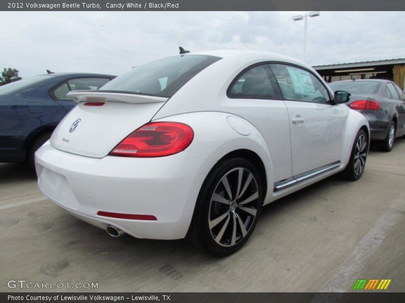 Candy White / Black/Red 2012 Volkswagen Beetle Turbo