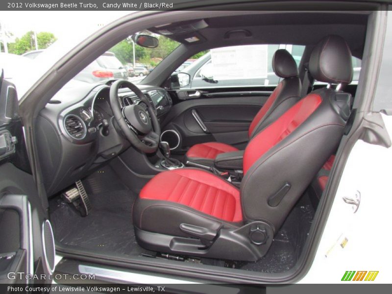 Candy White / Black/Red 2012 Volkswagen Beetle Turbo