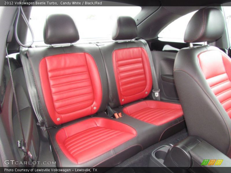 Candy White / Black/Red 2012 Volkswagen Beetle Turbo