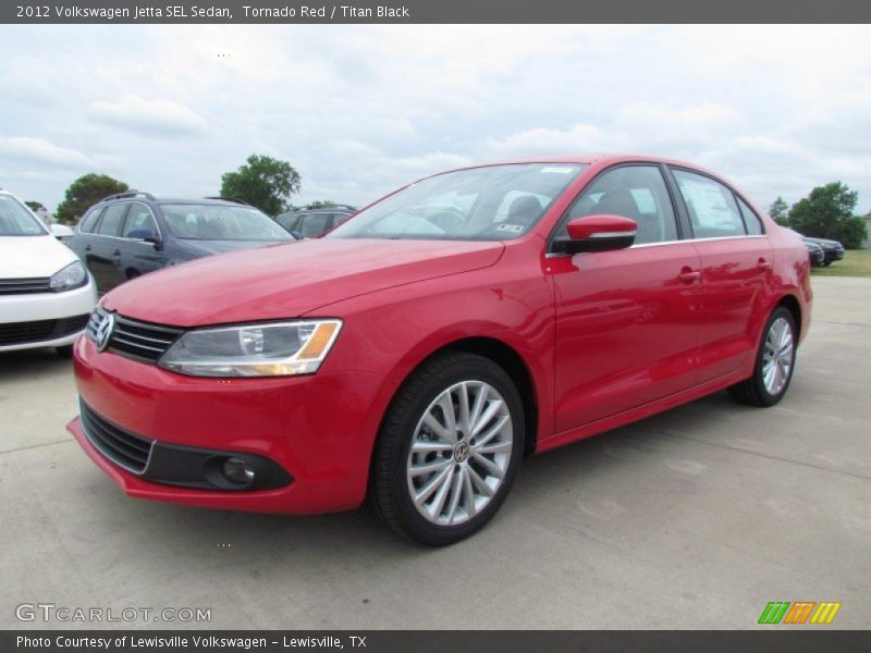 Tornado Red / Titan Black 2012 Volkswagen Jetta SEL Sedan