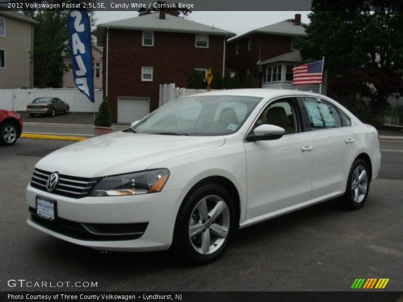 Candy White / Cornsilk Beige 2012 Volkswagen Passat 2.5L SE