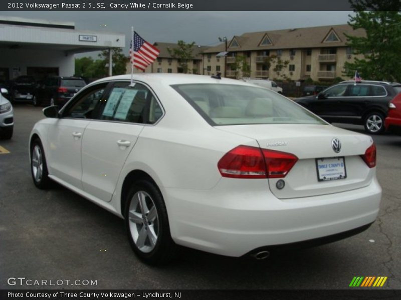 Candy White / Cornsilk Beige 2012 Volkswagen Passat 2.5L SE