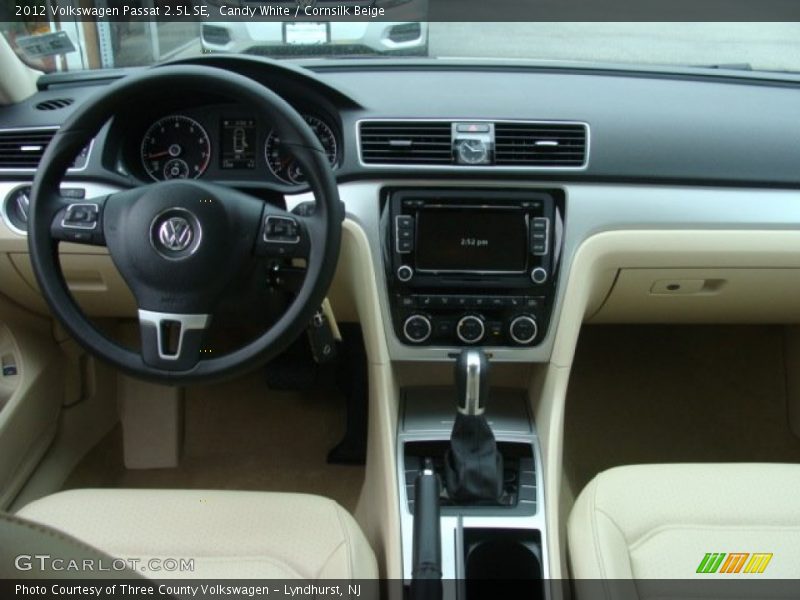 Candy White / Cornsilk Beige 2012 Volkswagen Passat 2.5L SE