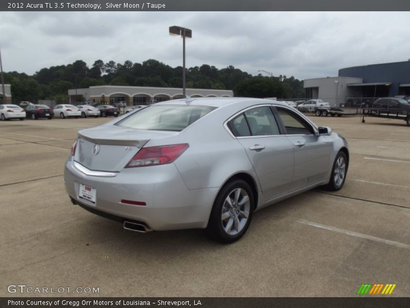 Silver Moon / Taupe 2012 Acura TL 3.5 Technology