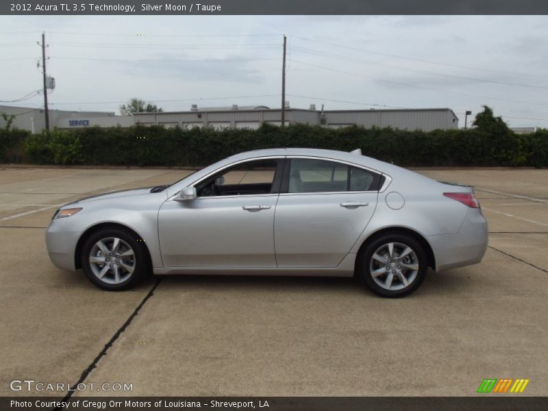 Silver Moon / Taupe 2012 Acura TL 3.5 Technology