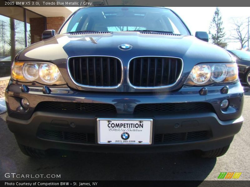 Toledo Blue Metallic / Grey 2005 BMW X5 3.0i