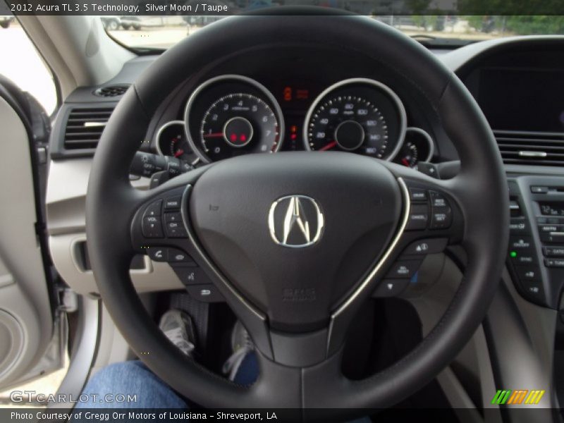 Silver Moon / Taupe 2012 Acura TL 3.5 Technology