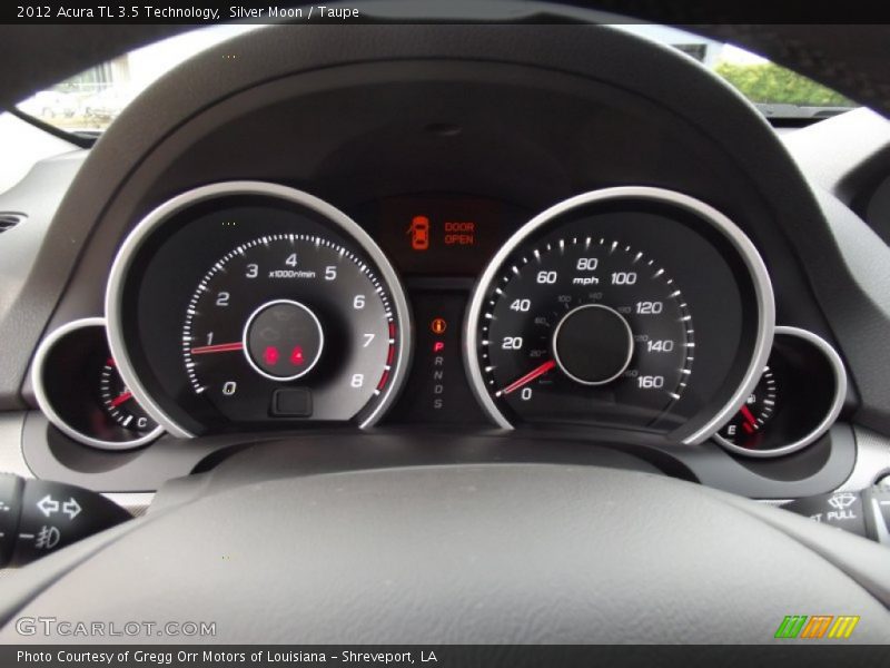 Silver Moon / Taupe 2012 Acura TL 3.5 Technology