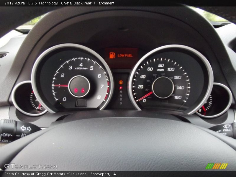 Crystal Black Pearl / Parchment 2012 Acura TL 3.5 Technology