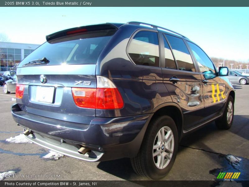 Toledo Blue Metallic / Grey 2005 BMW X5 3.0i