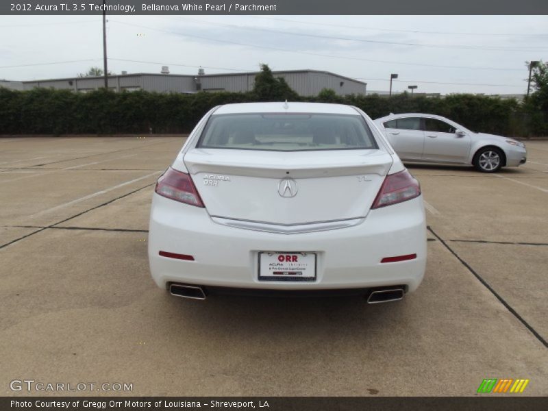 Bellanova White Pearl / Parchment 2012 Acura TL 3.5 Technology