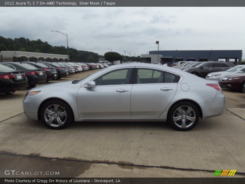 Silver Moon / Taupe 2012 Acura TL 3.7 SH-AWD Technology