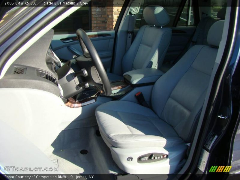 Toledo Blue Metallic / Grey 2005 BMW X5 3.0i
