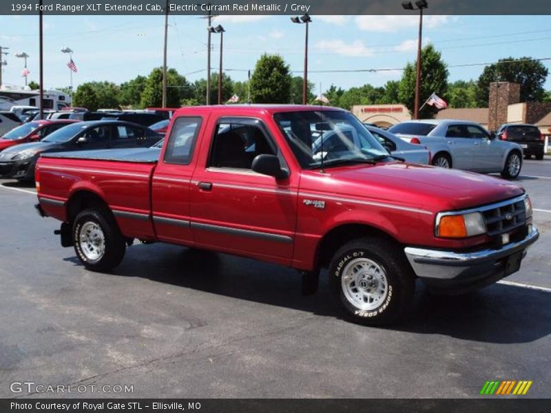 Electric Currant Red Metallic / Grey 1994 Ford Ranger XLT Extended Cab