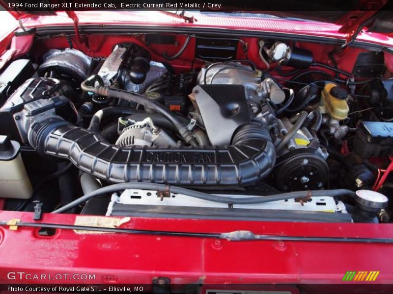 Electric Currant Red Metallic / Grey 1994 Ford Ranger XLT Extended Cab