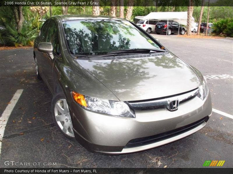 Sparkle Gray Pearl / Gray 2006 Honda Civic LX Sedan