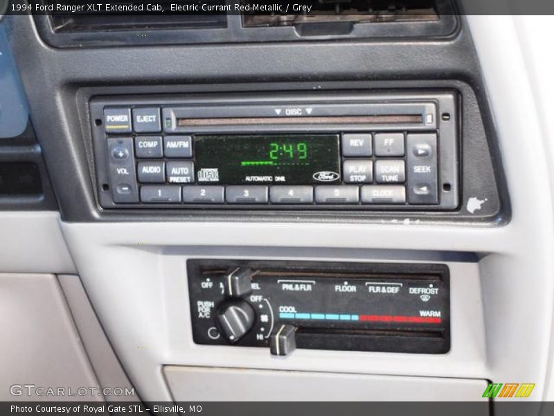 Electric Currant Red Metallic / Grey 1994 Ford Ranger XLT Extended Cab