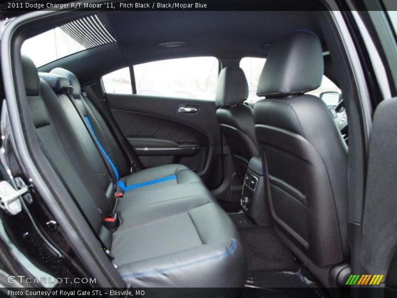 Pitch Black / Black/Mopar Blue 2011 Dodge Charger R/T Mopar '11