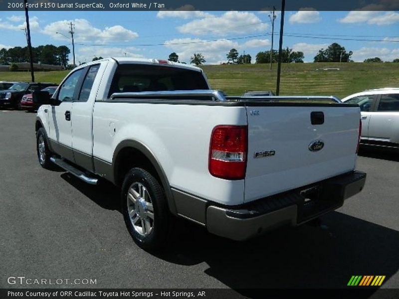 Oxford White / Tan 2006 Ford F150 Lariat SuperCab
