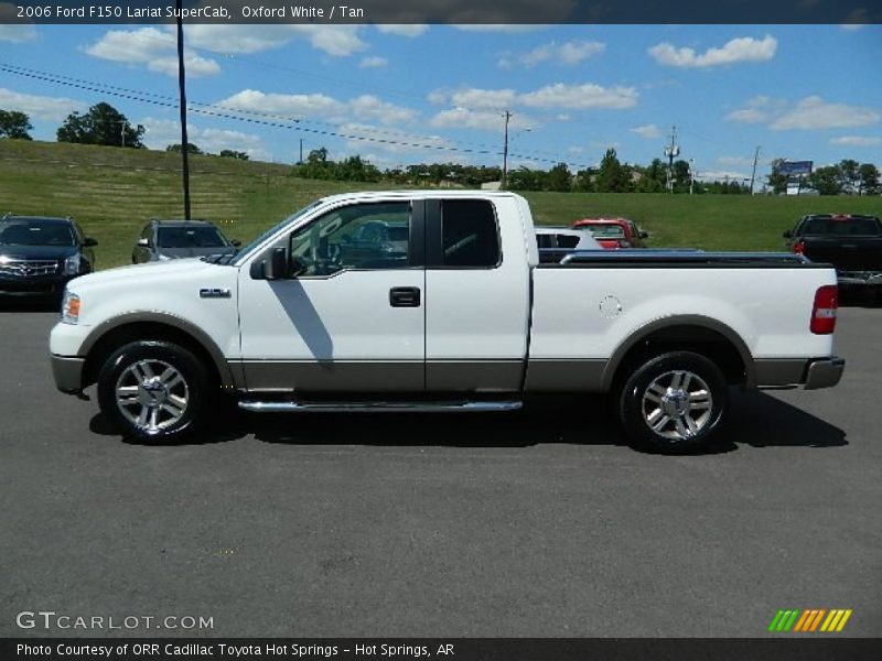 Oxford White / Tan 2006 Ford F150 Lariat SuperCab