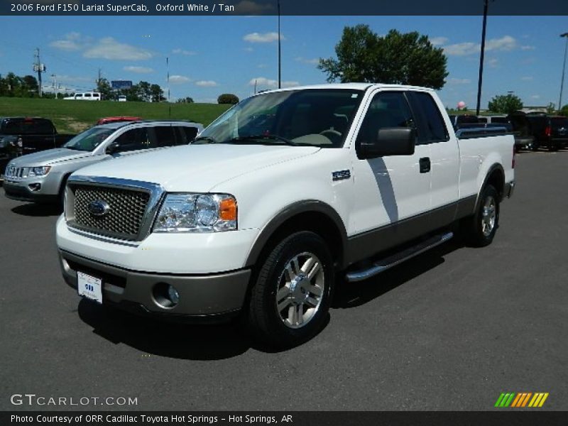 Oxford White / Tan 2006 Ford F150 Lariat SuperCab