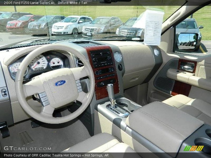 Oxford White / Tan 2006 Ford F150 Lariat SuperCab